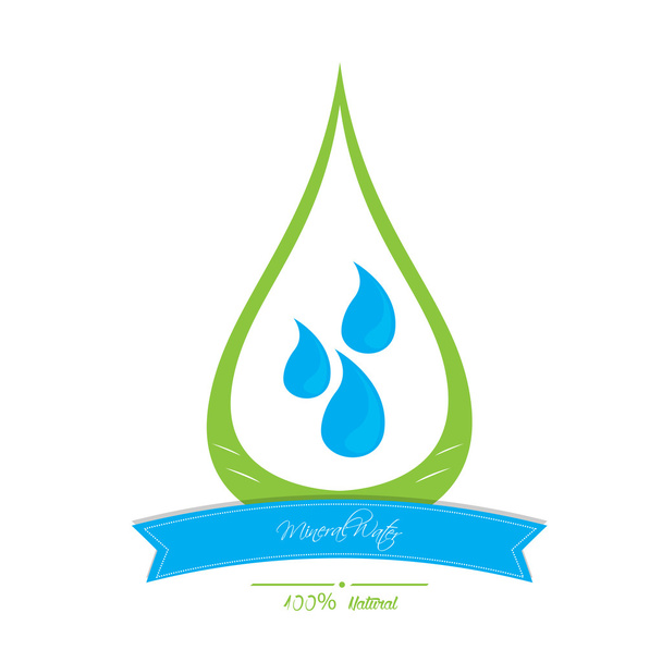 Mineral water illustration - Vector, Image