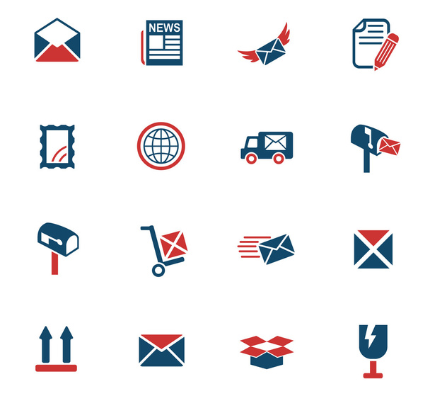  post service web icons - Vector, Image