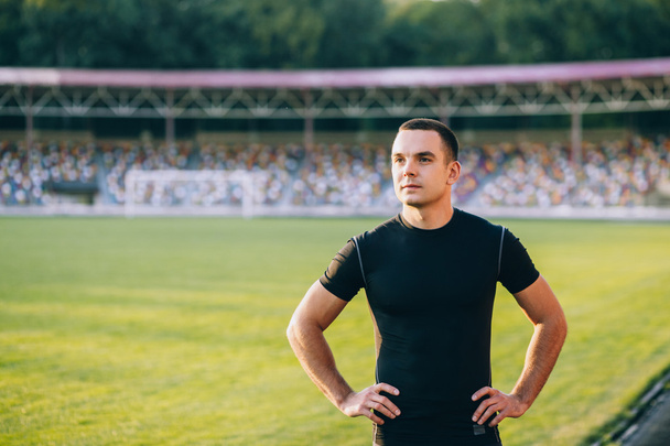 Male athlete in stadium  - Fotoğraf, Görsel