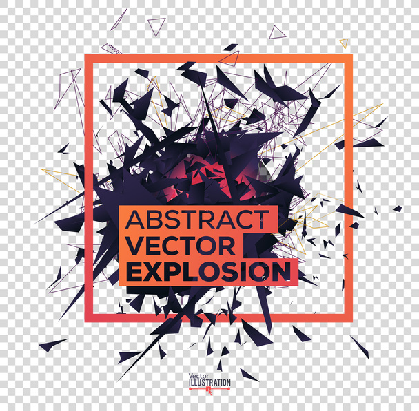 transparente abstrakte Explosion - Vektor, Bild