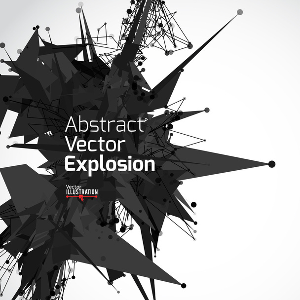 Abstraktní linie a body připojení - Vektor, obrázek