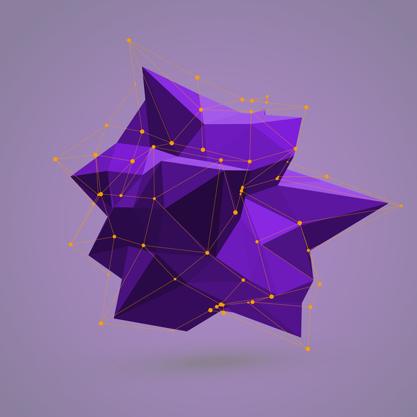 Abstract Purple Geometric Shape - ベクター画像