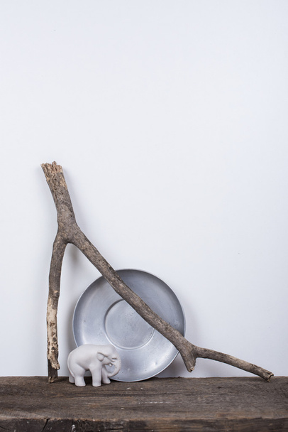 Σκανδιναβικό στιλ ντεκόρ με φυσικό ξύλο - Φωτογραφία, εικόνα
