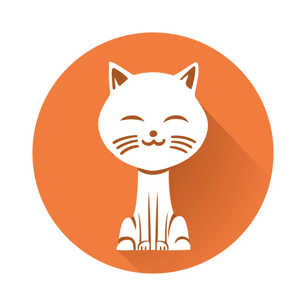 a cat symbol - Vector, afbeelding