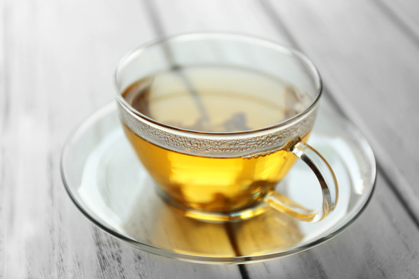 xícara de chá na mesa de madeira - Foto, Imagem