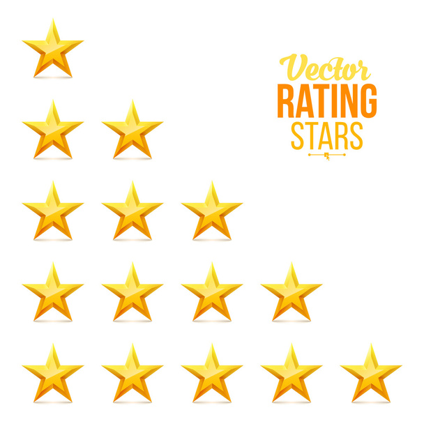 Five Stars Ratings - Vector, Image