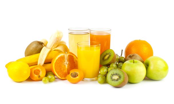 Juices and fruits - Фото, зображення