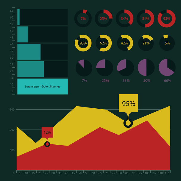 Abstract infographics template - Вектор, зображення