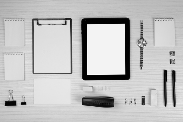 Office Tablet ve ileti örneği ile ayarla - Fotoğraf, Görsel