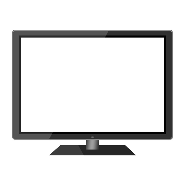 Modern flat lcd tv com tela em branco isolado no fundo branco
 - Foto, Imagem