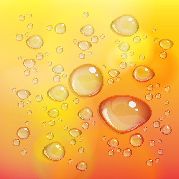 Gotas de agua transparentes
 - Vector, imagen