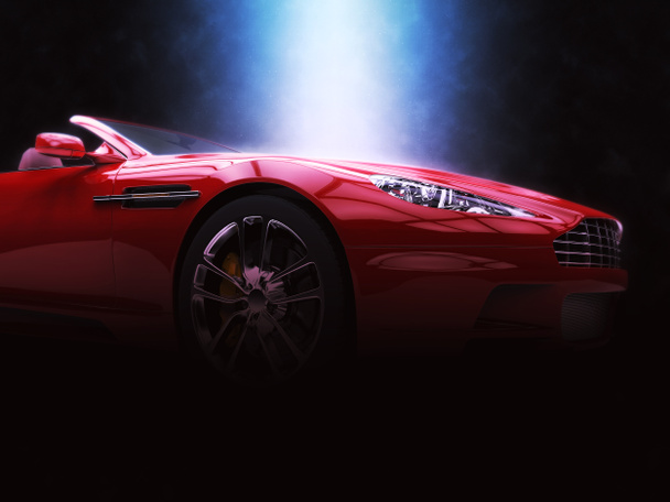 Red Sports Car - Epic Lighting - Photo, Image