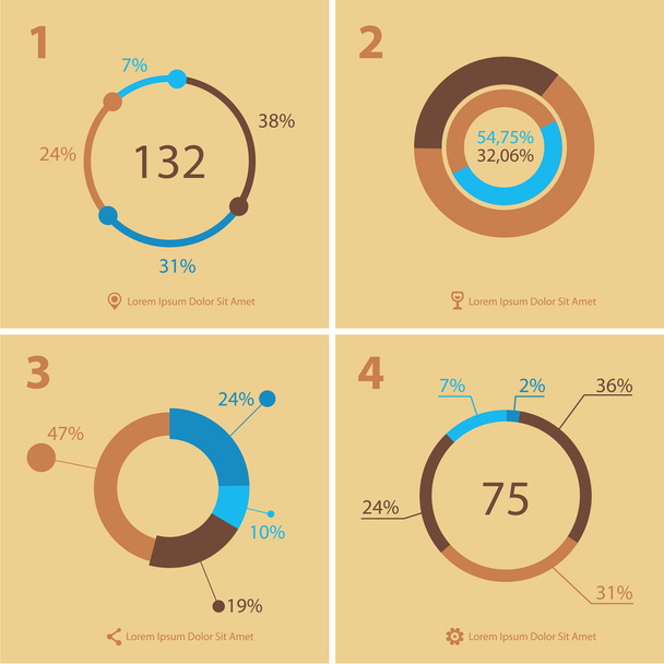 Infographics templates collection - Vector, Image