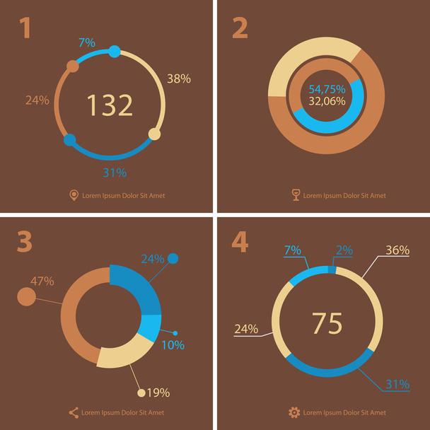 Infographics templates collection - Vector, Imagen