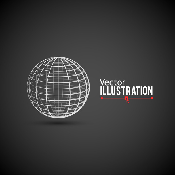 Dünya küre logo  - Vektör, Görsel