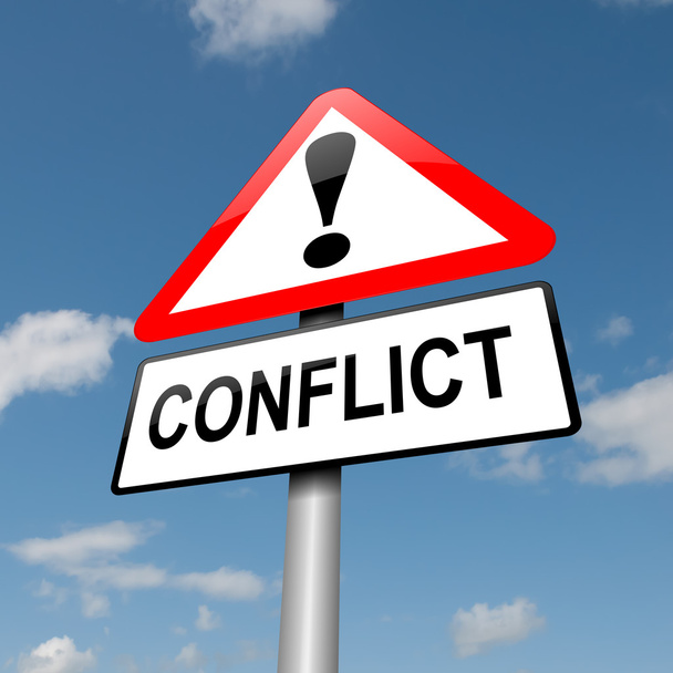 Concept de conflit
. - Photo, image