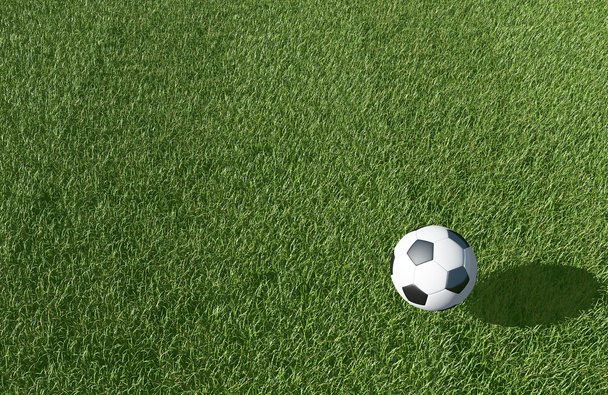 サッカー、サッカー フィールドの背景  - 写真・画像