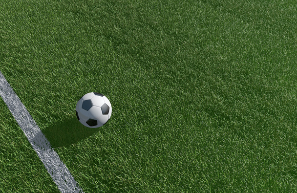 Футбол, футбольное поле фон 3D изображение
 - Фото, изображение