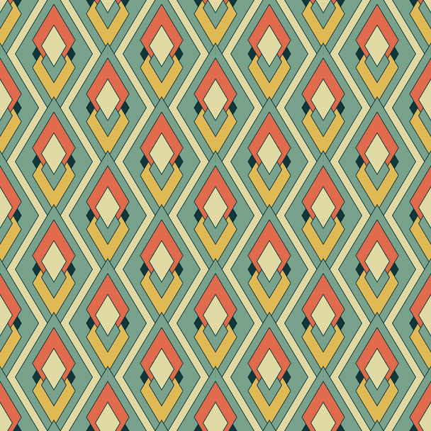 Retro textile pattern - Vektori, kuva
