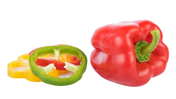 Bell pepper on white background - Photo, Image