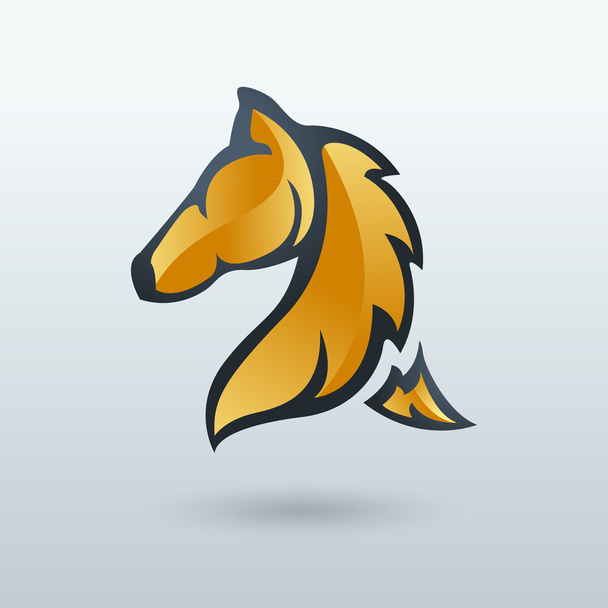 Horse logo vector design template - Vektor, obrázek