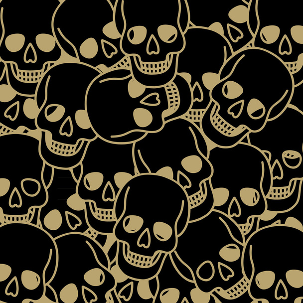 Skull logo design template - Vektor, kép
