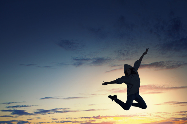 Dancer girl in jump - Foto, afbeelding