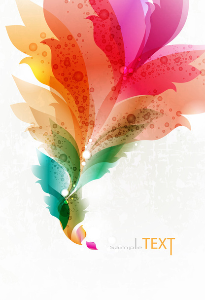Colorful floral abstract elements for design - Vektor, kép