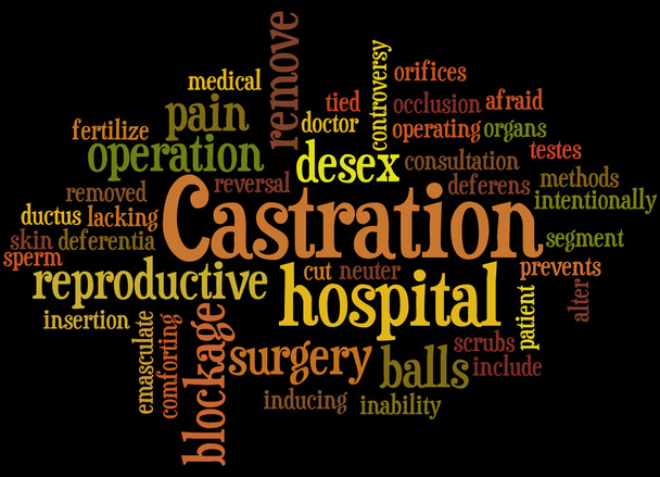 Castration, concept de nuage de mots 8
 - Photo, image