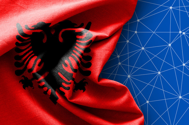 Bandeira da Albânia
 - Foto, Imagem