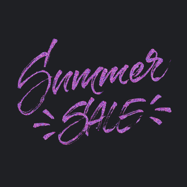 Summer sale colorful confetti lettering - Vector, Image