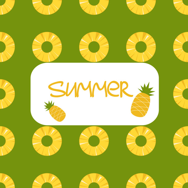 Pineapple seamless pattern - Вектор,изображение