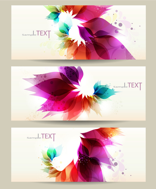 Abstract vector background with floral elements. - Vektor, kép
