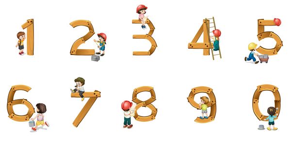 numbers - Vector, Image