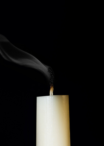 Ignition white candle - Foto, Imagen
