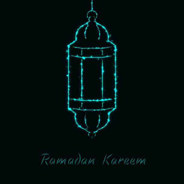 Световая иллюстрация Рамадана Карима
 - Вектор,изображение