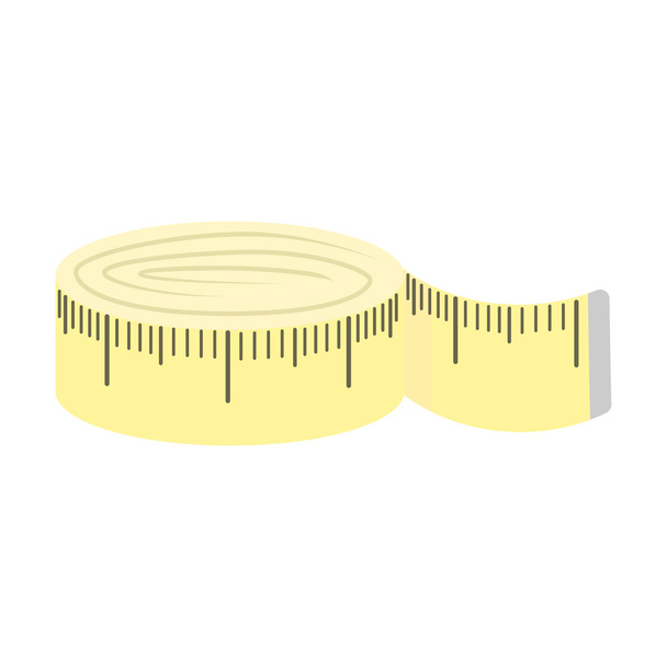 Measuring tape icon of vector illustration for web and mobile - Vector, Image