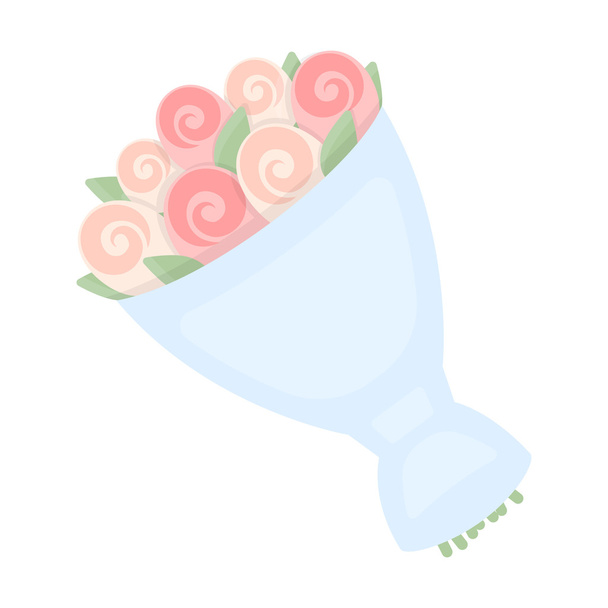 Wedding bouquet icon of vector illustration for web and mobile - Vector, Imagen