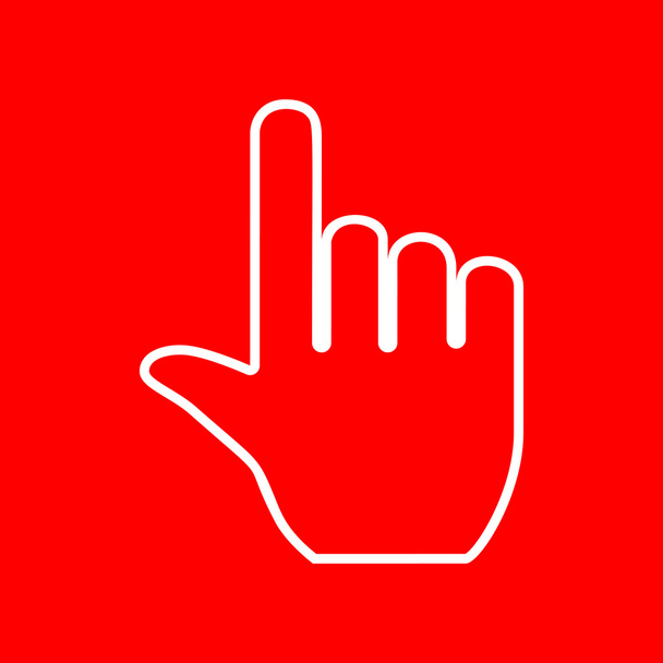 Signo de mano ilustración
 - Vector, Imagen