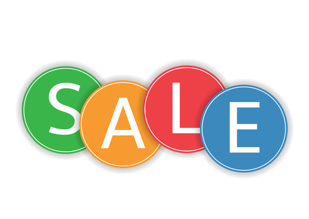 Colored Sale banner - Vector, Image