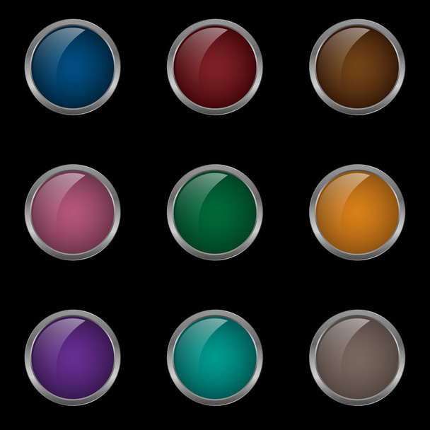 Цветная кнопка
 - Вектор,изображение