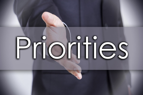 Приоритеты - концепция бизнеса с текстом
 - Фото, изображение