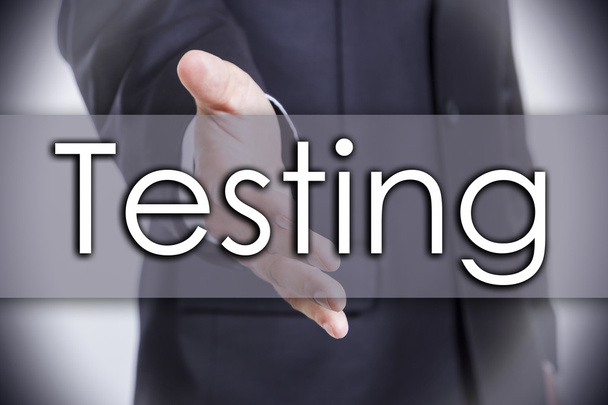 Testing - Geschäftskonzept mit Text - Foto, Bild