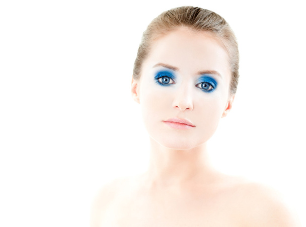 model with professional makeup - 写真・画像