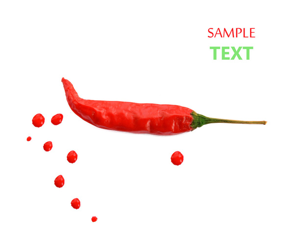 hot red chili pepper. concept of spicy food. Red color - Fotoğraf, Görsel