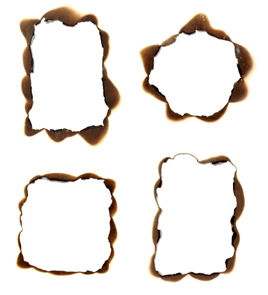 Brûler le fond du cadre en papier
 - Photo, image