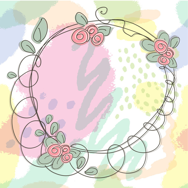 vector floral pattern - Вектор,изображение