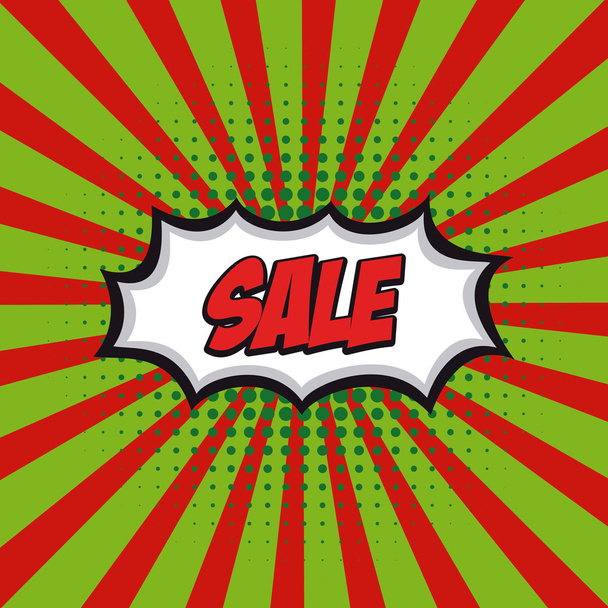 Sale comic expression - Vector, afbeelding