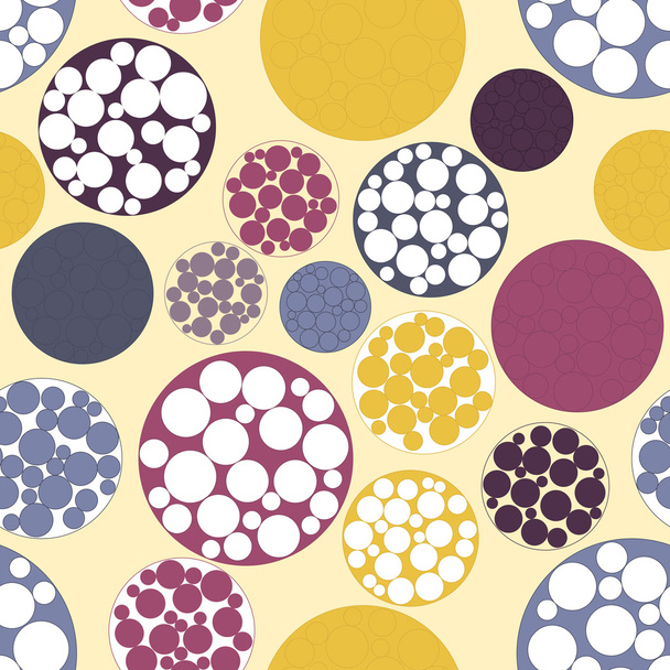 Vector multicolored polka dots - Vettoriali, immagini
