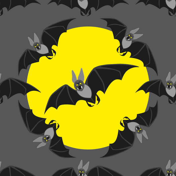 morcego engraçado no fundo preto
 - Vetor, Imagem